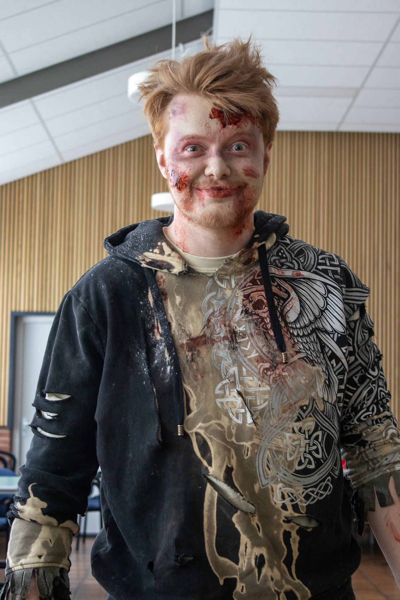 Infected civilian in the quarantine zone