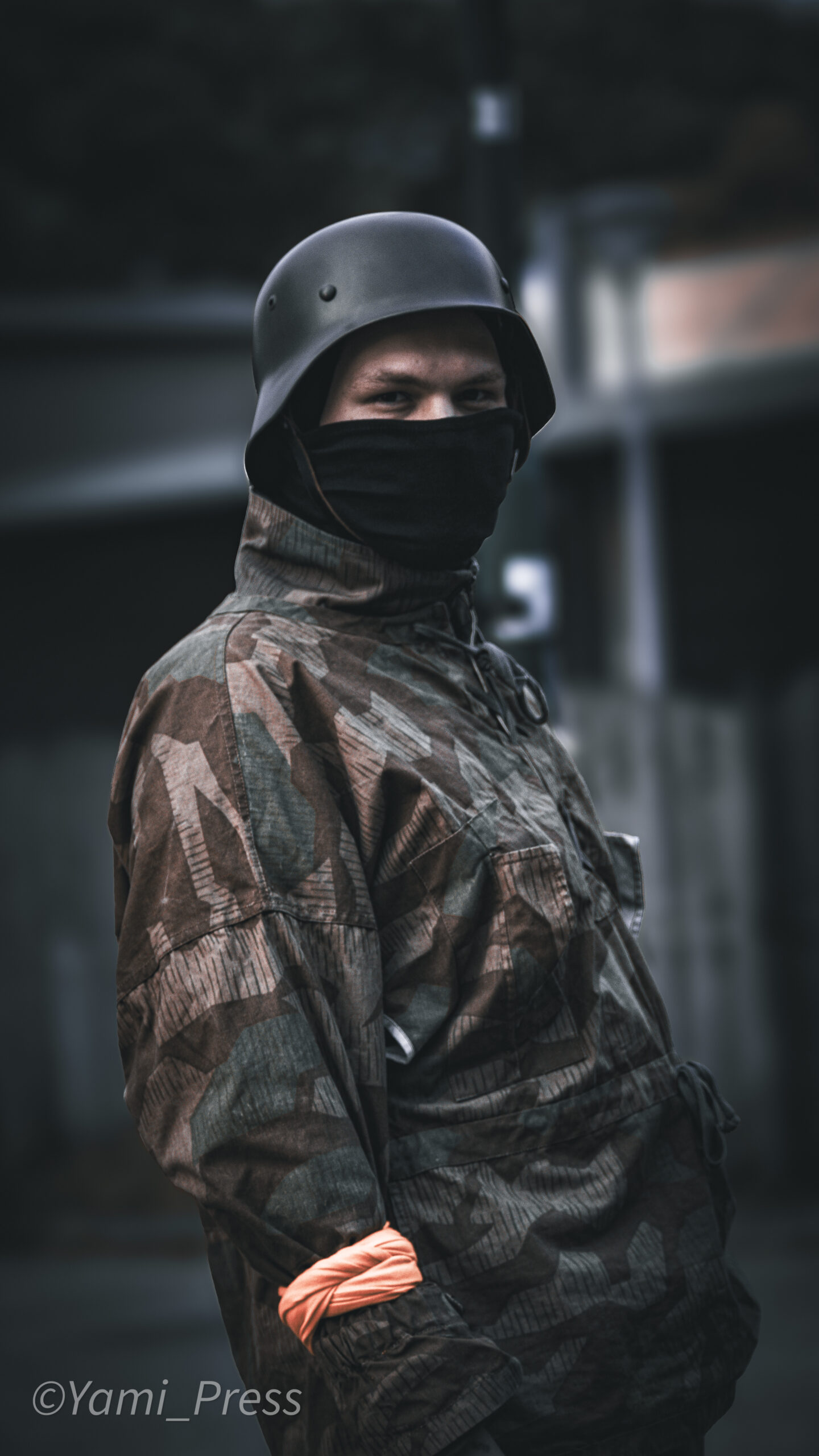 Military patrol unit in the quarantine zone